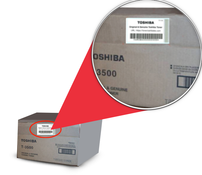 How to identify genuine Toshiba supplies