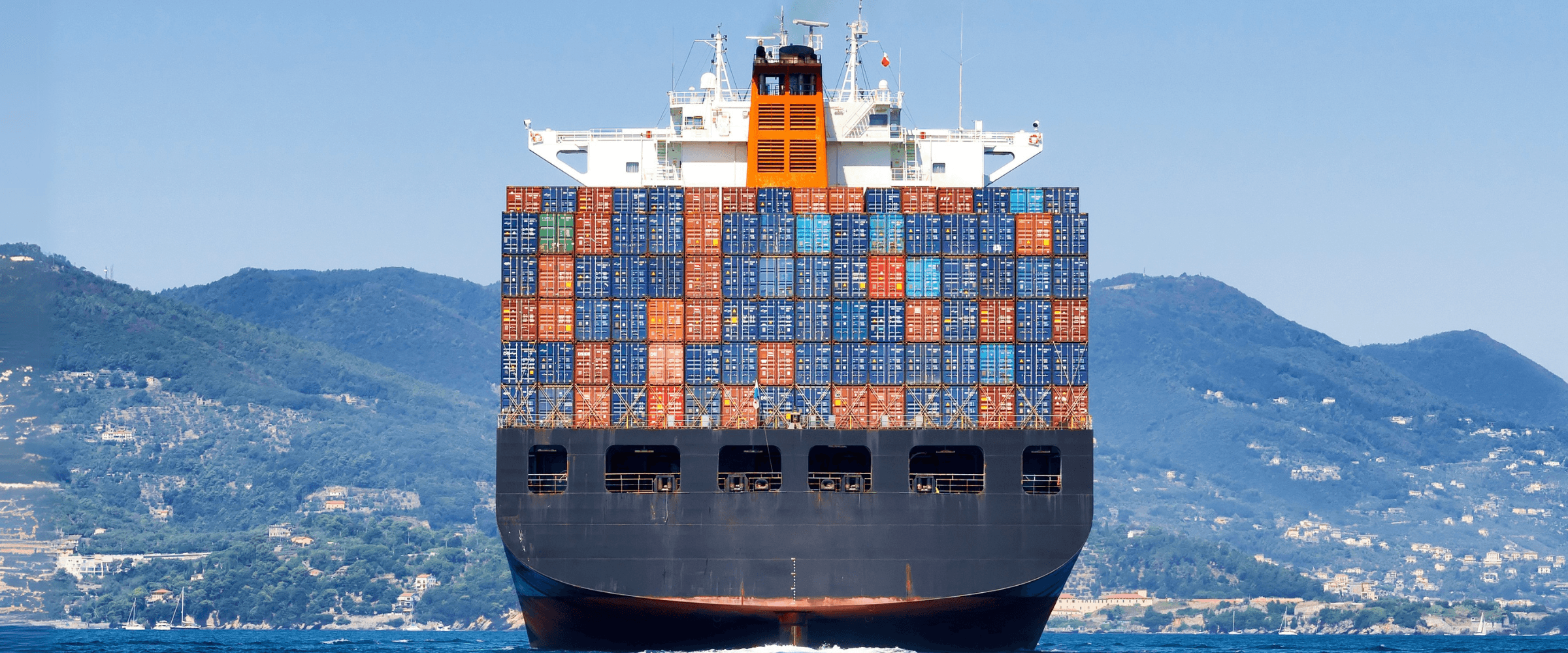 A large cargo ship sailing the sea.